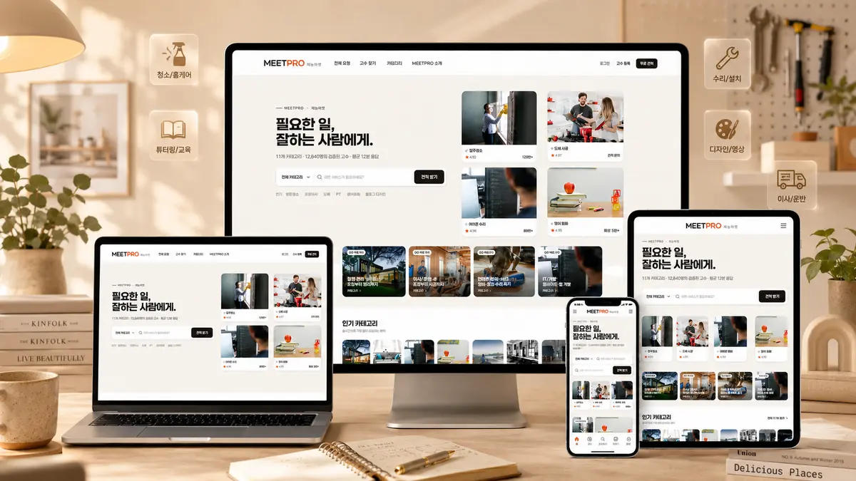 MEETPRO · 재능마켓 썸네일