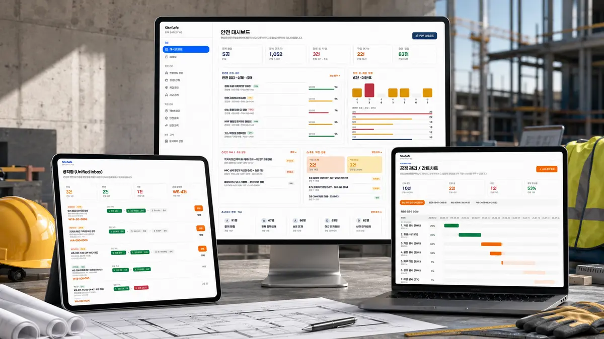 SiteSafe · 건설 현장 안전 썸네일